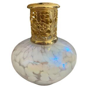 Stratford Snowy Morning Fragrance Lamp By Alexandria’s Art Glass Oil Diffuser